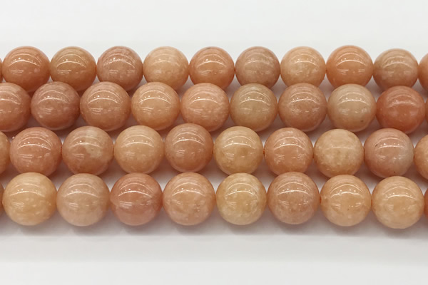 CCA517 15.5 inches 12mm round peach calcite gemstone beads