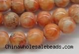 CCA53 15.5 inches 12mm round orange calcite gemstone beads wholesale