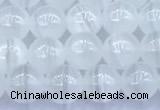 CCA540 15 inches 6mm round white calcite beads