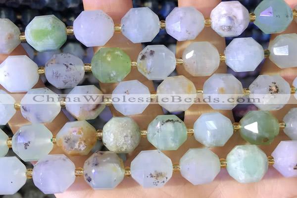 CCB1021 15 inches 11*12mm faceted Australia chrysoprase beads