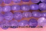 CCB1044 15 inches 4mm faceted coin tanzanite beads