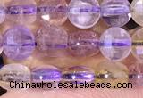 CCB1053 15 inches 4mm faceted coin ametrine beads