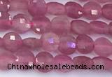 CCB1174 15 inches 4mm faceted coin tourmaline beads