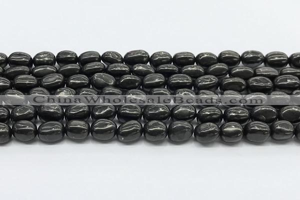 CCB1191 15 inches 7*10mm nuggets shungite gemstone beads