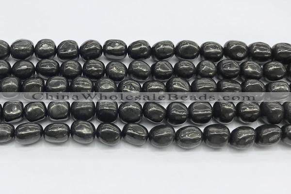 CCB1193 15 inches 9*11mm nuggets shungite gemstone beads
