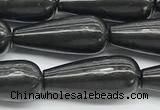 CCB1205 15 inches 8*20mm teardrop shungite beads