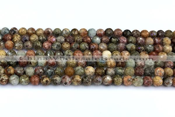 CCB1251 15 inches 6mm faceted round gemstone beads