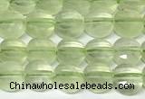 CCB1403 15 inches 6mm faceted coin prehnite beads