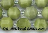 CCB1436 15 inches 7mm - 8mm faceted jade beads