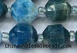 CCB1467 15 inches 9mm - 10mm faceted apatite beads