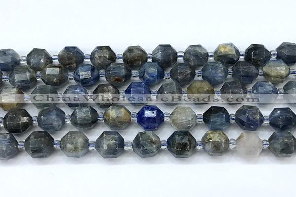 CCB1473 15 inches 9mm - 10mm faceted kyanite beads