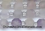 CCB1565 15 inches 5mm - 6mm faceted lavender amethyst beads