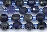 CCB1596 15 inches 5mm - 6mm faceted iolite gemstone beads