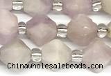 CCB1603 15 inches 10mm faceted kunzite gemstone beads