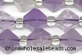 CCB1607 15 inches 10mm faceted lavender amethyst beads