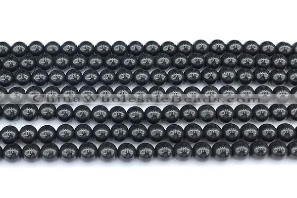 CCB1620 15 inches 6mm round shungite gemstone beads