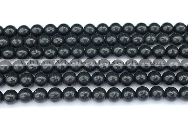 CCB1621 15 inches 8mm round shungite gemstone beads
