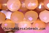 CCB1640 15 inches 6mm faceted teardrop yellow opal beads