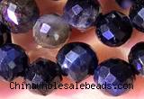 CCB1658 15 inches 6mm faceted teardrop blue tiger eye beads