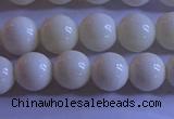 CCB302 15.5 inches 8mm round white coral beads wholesale