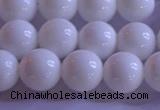 CCB403 15.5 inches 10mm round white tridacna beads wholesale