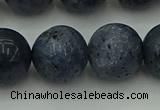 CCB457 15.5 inches 18mm round blue coral beads wholesale