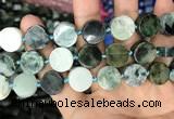 CCB505 15.5 inches 14mm coin jade gemstone beads wholesale