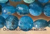 CCB615 15.5 inches 6mm faceted coin natural apatite gemstone beads