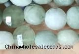 CCB619 15.5 inches 6mm faceted coin jade gemstone beads