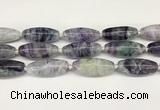 CCB781 15.5 inches 15*38mm - 16*40mm rice fluorite  beads