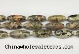 CCB785 15.5 inches 15*38mm - 16*40mm rice ocean agate beads