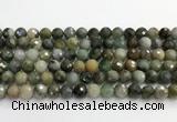 CCB794 15.5 inches 8mm faceted round jade gemstone beads wholesale