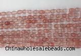 CCB801 15.5 inches 4*6mm rice cherry quartz gemstone beads wholesale