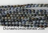 CCB806 15.5 inches 4*6mm rice dumortierite gemstone beads wholesale