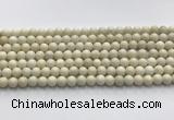 CCB821 15.5 inches 6mm round ivory jasper gemstone beads wholesale