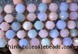 CCB855 15.5 inches 11*12mm faceted morganite beads wholesale