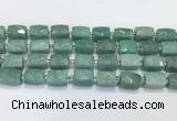 CCB891 11*15mm-12*16mm faceted cuboid Amazonite beads wholesale