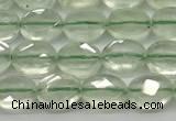 CCB916 15.5 inches 6*8mm faceted oval prehnite beads