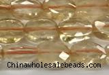 CCB920 15.5 inches 6*8mm faceted oval citrine beads