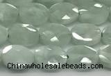 CCB924 15.5 inches 6*8mm faceted oval green angel skin beads