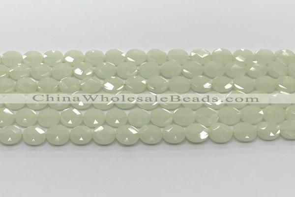 CCB933 15.5 inches 8*10mm faceted oval luminous beads