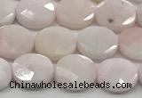 CCB937 15.5 inches 8*10mm faceted oval pink opal beads