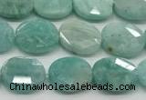 CCB938 15.5 inches 8*10mm faceted oval amazonite beads