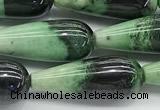 CCB961 15 inches 8*20mm teardrop hydrogrossular gemstone beads