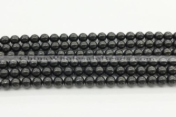 CCB965 15 inches 6mm round shungite gemstone beads wholesale