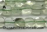 CCB973 15.5 inches 6*6mm faceted square prehnite beads