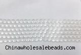 CCBS02 15 inches 4mm faceted round white crystal beads wholesale