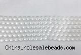 CCBS03 15 inches 6mm faceted round white crystal beads wholesale