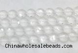 CCBS23 15 inches 16mm faceted coin white crystal beads wholesale
