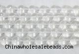 CCBS47 15 inches 12*16mm faceted teardrop white crystal beads wholesale